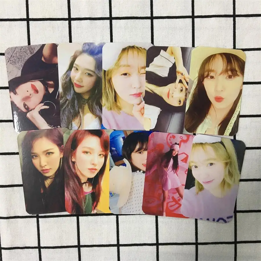 Kpop Red Velvet BAD BOY Album Paper Photo Cards Wendy Irene Self Made Autograph Photocard Poster