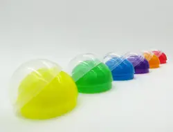 Красота Пластик мяч смешанные Цвет мягкие круглые шарики Дети Пластик капсулы для наружной игрушки
