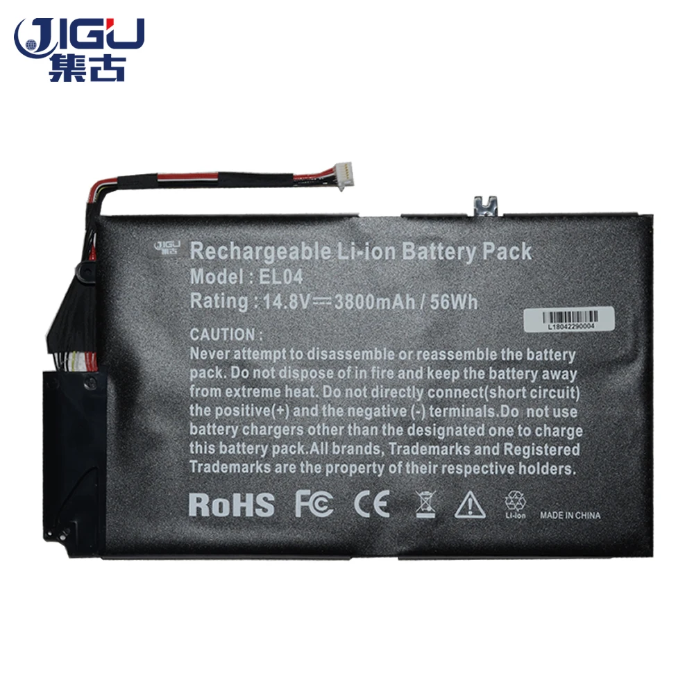 Аккумулятор JIGU EL04 EL04XL ELO4XL 3 ячейки для ноутбуков HP ENVPR4 ENVY 4 t 1000 Envy 1 4|Аккумуляторы