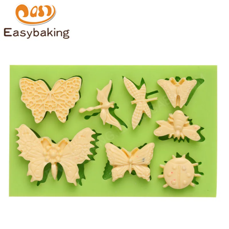 ES-0207 Butterflies Series Silicone Molds Fondant Mould for cake decorating