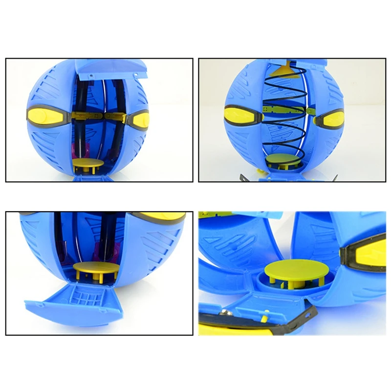 Плоский деформационный шар в форме летающей тарелки игрушка открытый прыгающий мяч отскок прыгающий мяч уличная игрушка