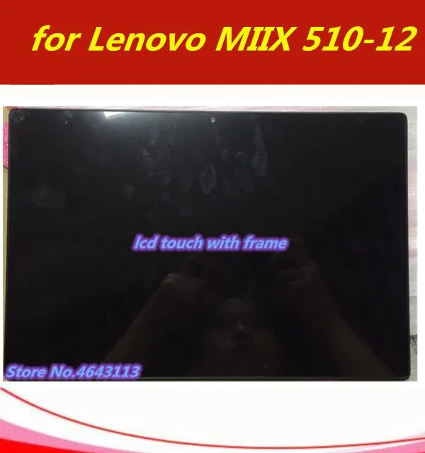 Для LENOVO MIIX 510-12IKB 12-ISK 80XE для miix 510 ЖК-светодиодный дисплей кодирующий преобразователь сенсорного экрана в сборе Замена