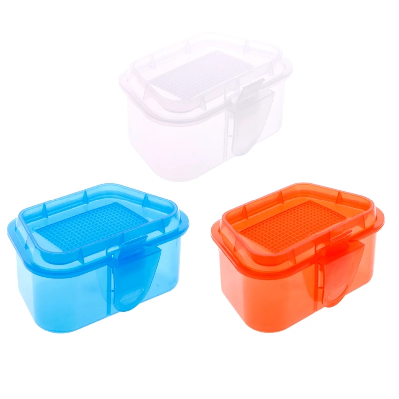 Breathable Plastic Fishing Bait Storage Box Live Worms Earthworm Lures