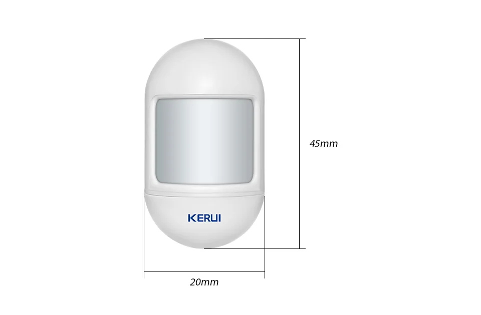 KERUI P831 беспроводной мини подвижный угол домашней безопасности охранный PIR инфракрасный детектор движения совместим с KERUI сигнализацией