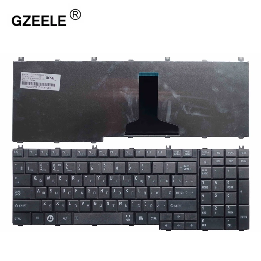 GZEELE Русская клавиатура для ноутбука TOSHIBA Satellite P300 P305 P305D L350D L355 L355D P500 P505D L505 L505D L550 L550D L555 ру