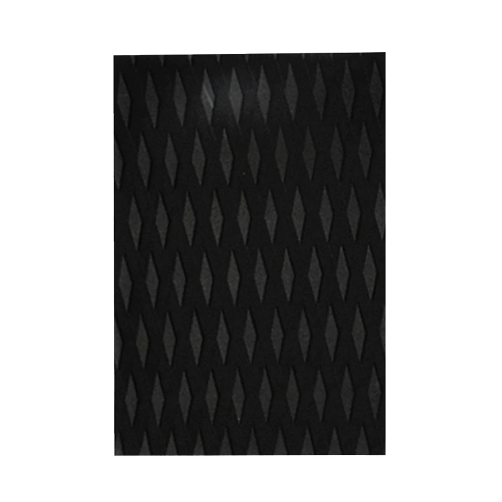 Non-slip EVA SUP Surfboard Skimboard Traction Pad Deck Grip Mat DIY Surfing Accessories 30 x 21 x 0.5 cm Black/Blue/Orange