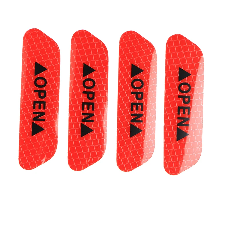 4pcs Car styling Door Open Warning Reflective stickers For SEAT Ibiza Toledo Arosa Alhambra Exeo FR Supercopa Mii Cordoba Cupra