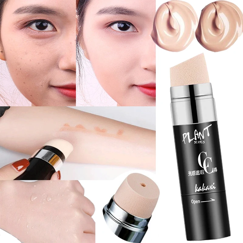 

Face Foundation Cream Air cushion Stick Smooth Make Up Base Concealer Liquid Brighten Waterproof Natural Makeup bb Cream