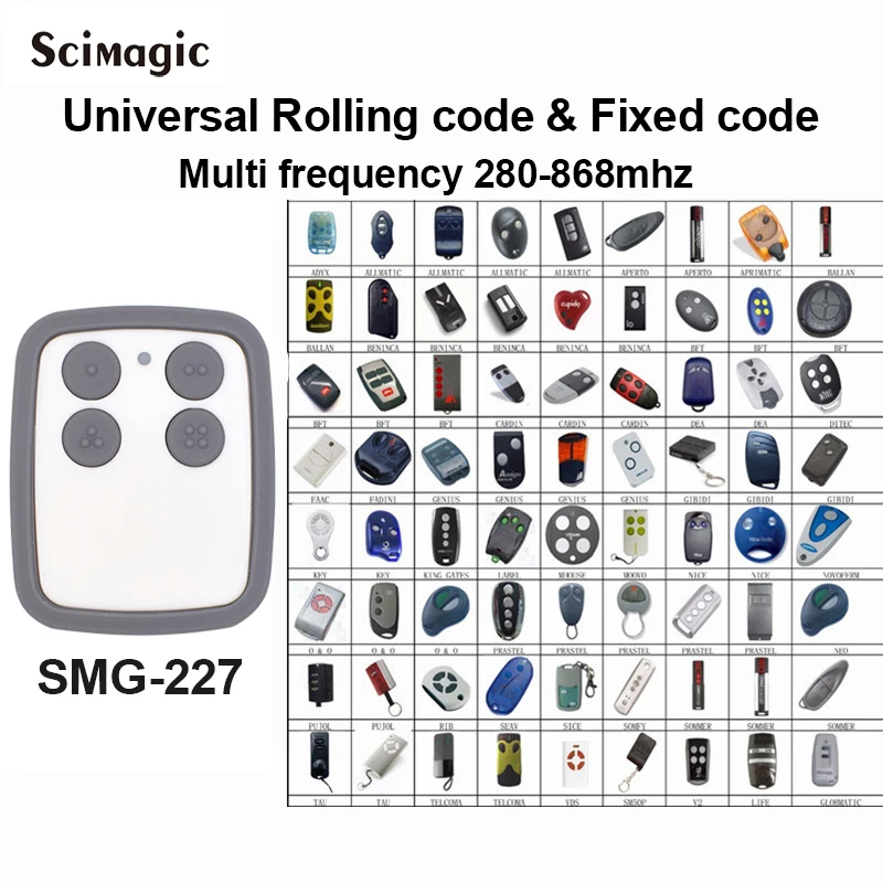 

3pcs FAAC GIBIDI LIFE BENINCA KING GATES SOMFY AVIDSEN CARDIN FADINI GIBIDI Garage door gate compatible Remote Control Clone