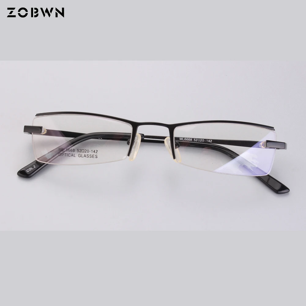 Мужская оправа для очков мужская с полуободком Прямоугольная armazones|lentes armazones|frame