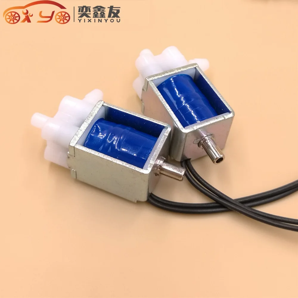 

2PCS Two Position Three Way Miniature Solenoid Valve Small Electric Control Valve exhaust Drain valve DC 5V 6V