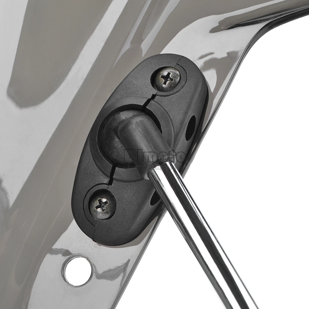 Universal Motorcycle Windshield Street Bike Windscreen For 22mm 25mm 28mm Handlebar Motorbikes (8)