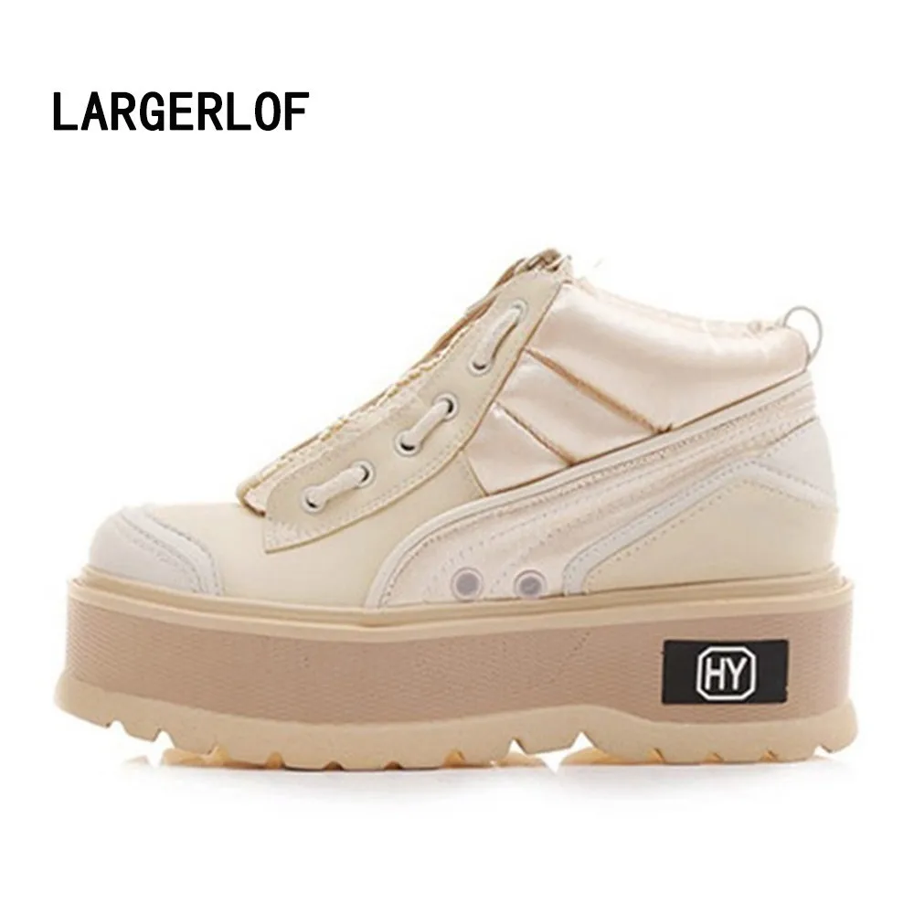 

Ladies Shoe Height Increasing Outdoor Shoes Women Waterproof Platform Winter Sneakers For Women SH45124