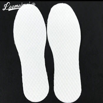 

3 Pairs/ lot Disposable Comfortable wood pulp Shoes Insoles Inserts insoles for footwear Men Women White Color size 36-46