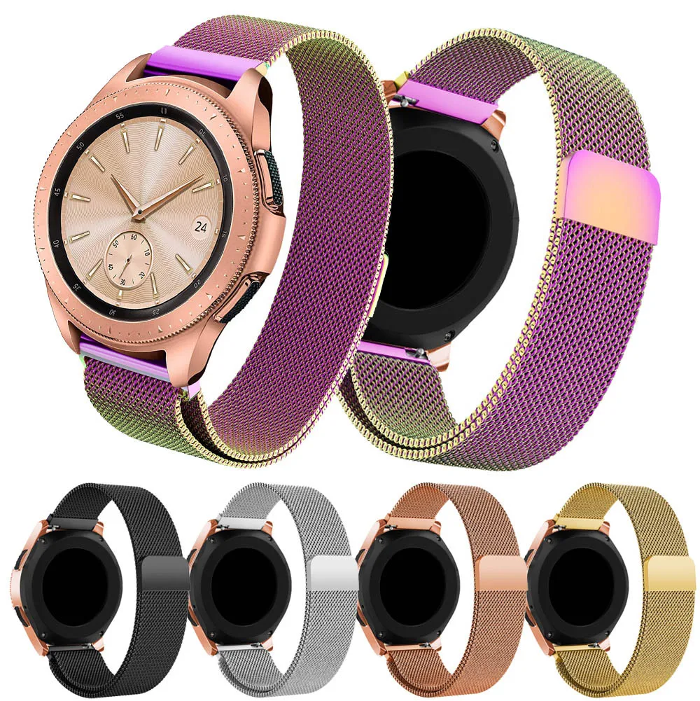 

fitness bracelet Milanese Magnetic Loop Stainless Steel Watch Band For Samsung Galaxy Watch 42mm smartwatch relogios 30