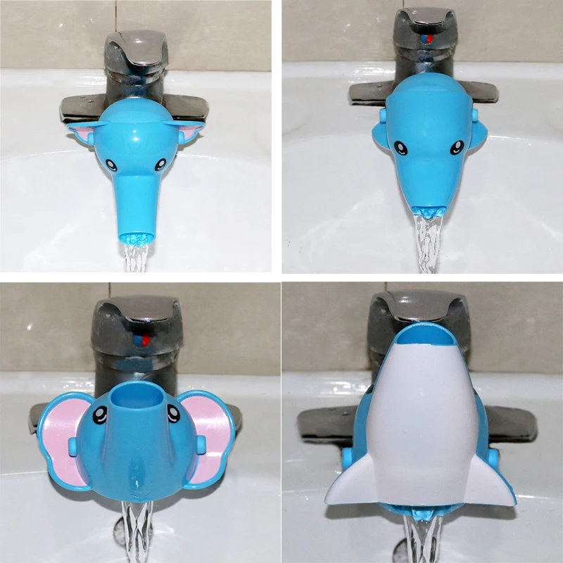 10-Cute Faucet Extender Durable Cartoon Kids Toddler Sink Baby Bathroom Faucet Extender Crab Washing Hands Dropshipping