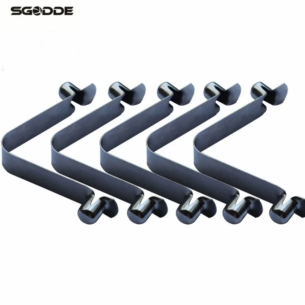 SGODDE 5 قطعة الفضة قوارب الكاياك مجداف عمود الخيمة زر الربيع مشبك خاطف قفل أنبوب دبوس الرياضات المائية قوارب التجديف دائم