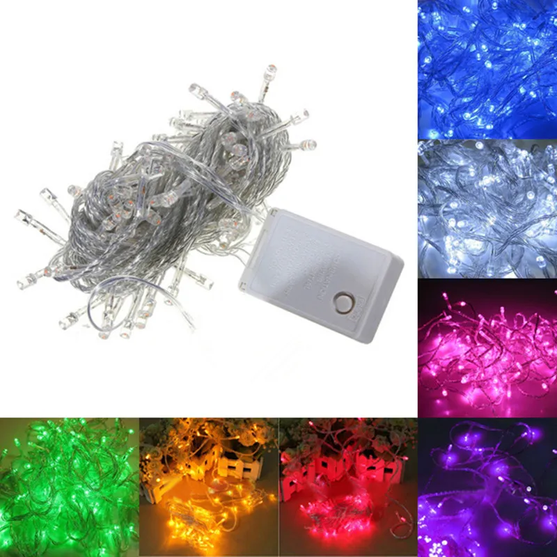 110v/220V Led String Christmas Lights 10m/100leds With 8 Modes
