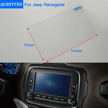 

Car Styling 6.5 Inch GPS Navigation Screen Steel Glass Protective Film For Jeep Renegade Control of LCD Screen Car Sticker