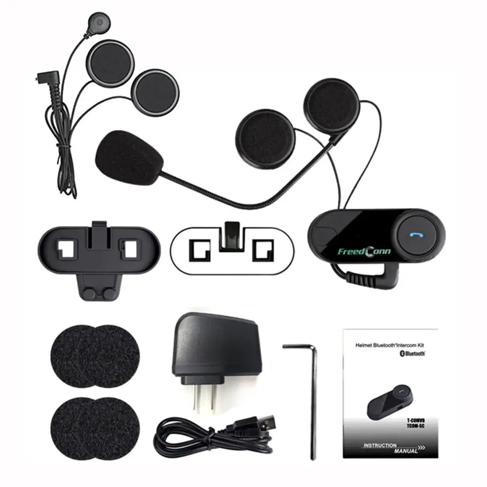 QPLOVE FreedConn t comvb bluetooth мотоциклетный домофон микрофон и переговорное устройство с FM