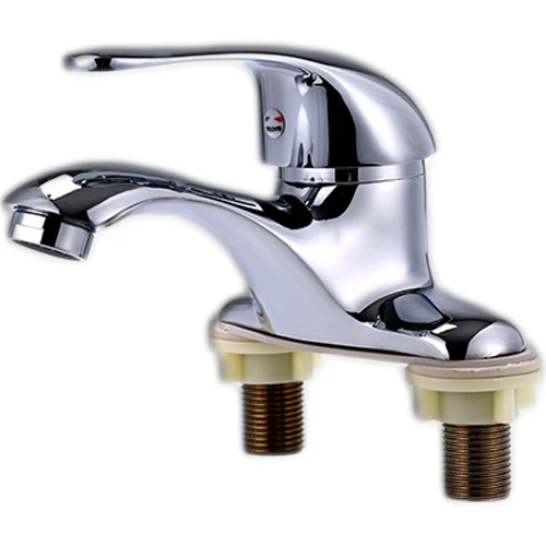 

Free shipping Zinc Alloy Dual Hole Water Faucet Basin Sink Water Mixer Hot and Cold Water Mixer Faucet 3101