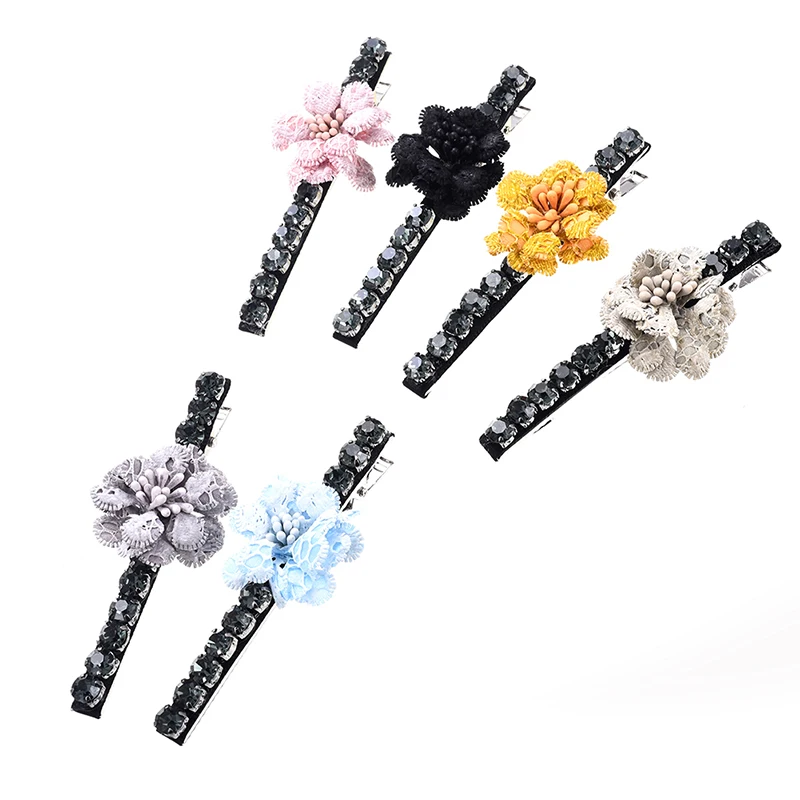 Q MISM Girls Fashion Lovely Flower High Quality Hair Clips Accessories