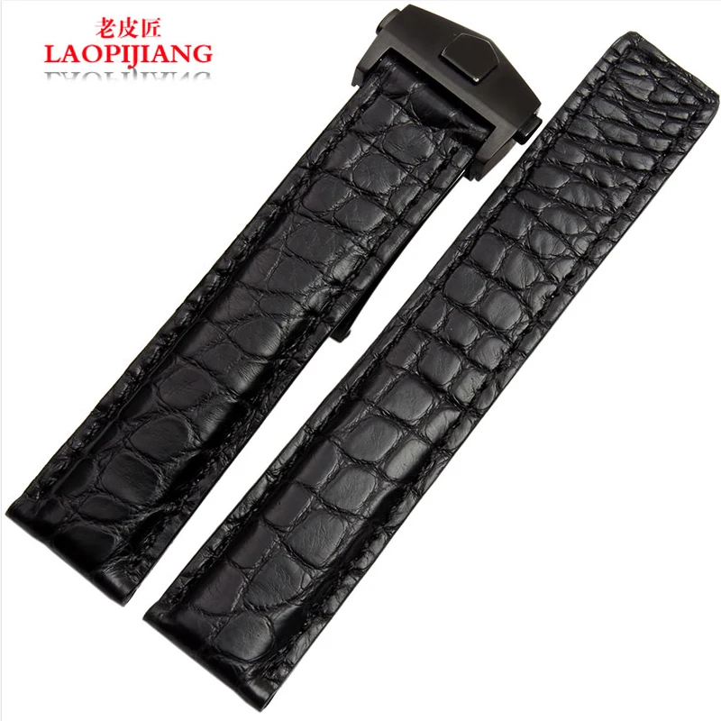 

Laopijiang Authentic watch with alternative high-grade alligator leather strap inheritance 19/20/22mm