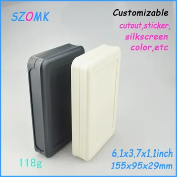 

szomk power supply top quality abs plastic housing (10pcs/lot) electrical control box plastic instrument case 155*95*29mm