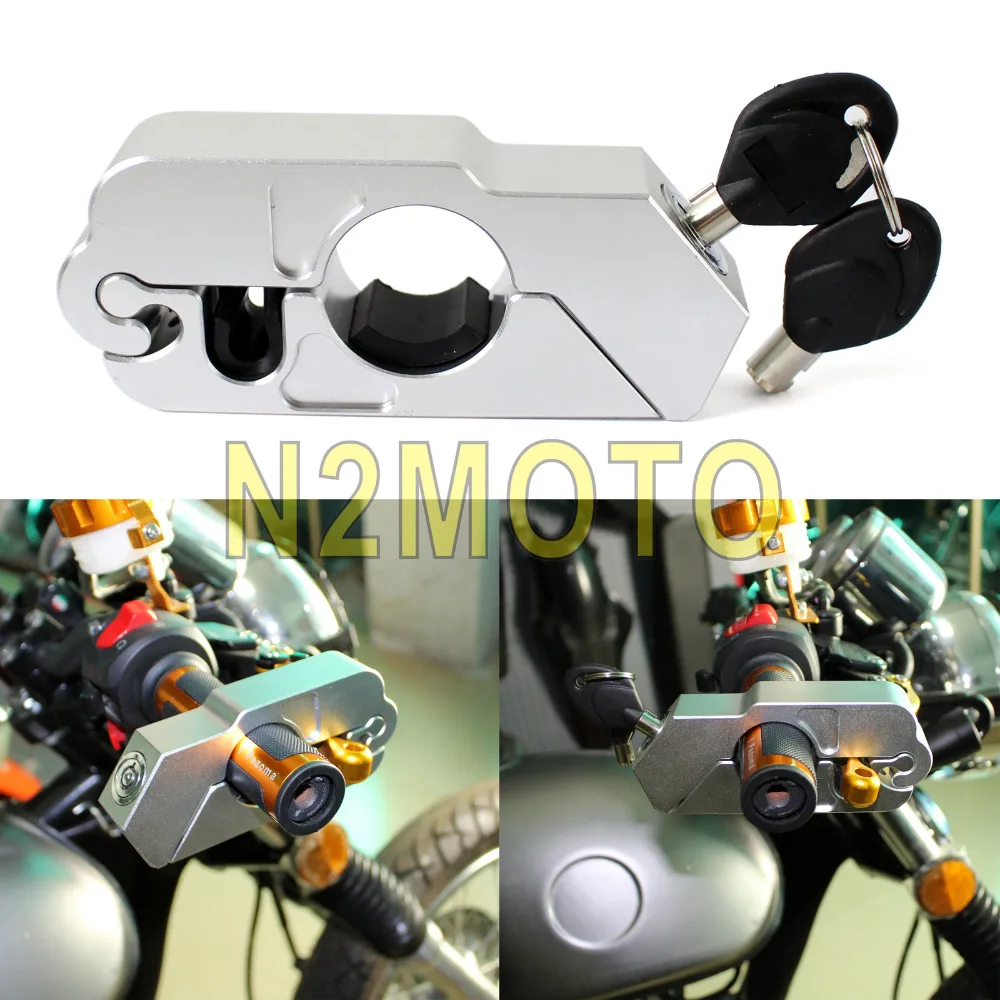 CNC Aluminum ATV Scooter Sport Dirt Street Bike Brake Lock Security Grip Lock for Honda Yamaha