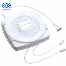 Мини Белый вытяжной вентилятор, воздуходувка, оконная стенка, кухня, ванная комната, туалет, 220 В, отверстие вентилятора, размер 105x105 мм, 4 дюйма, 12 Вт, штепсельная вилка стандарта США