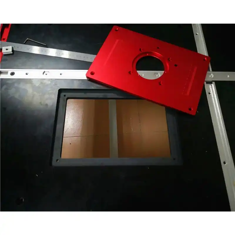 Router Table Insert Plate Aluminium Alloy 200 300 10mm With Cover