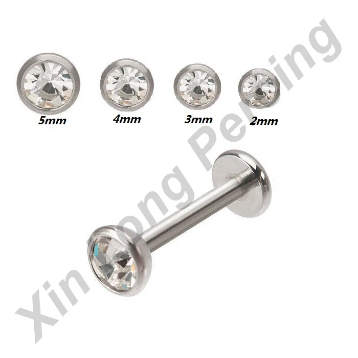 Buy 316L Surgical Steel 16g Labret Monroe Stud Lip