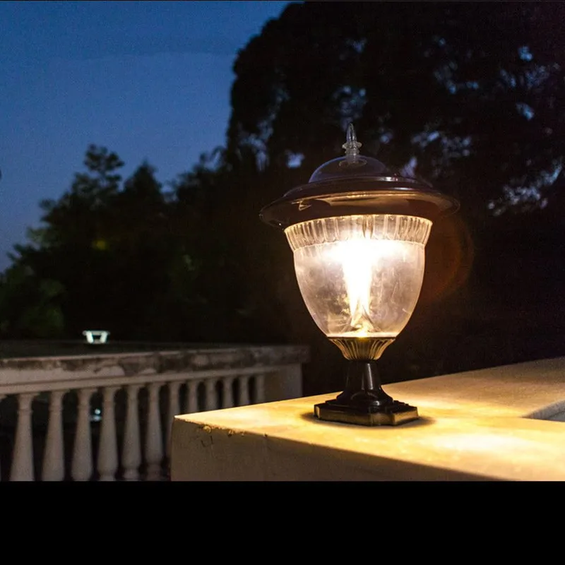 

Waterproof Garden LED Solar Panel Pillar Lamp Outdoor Backyard Landscape Light Energy Saving Super Bright Lighting Luminaria