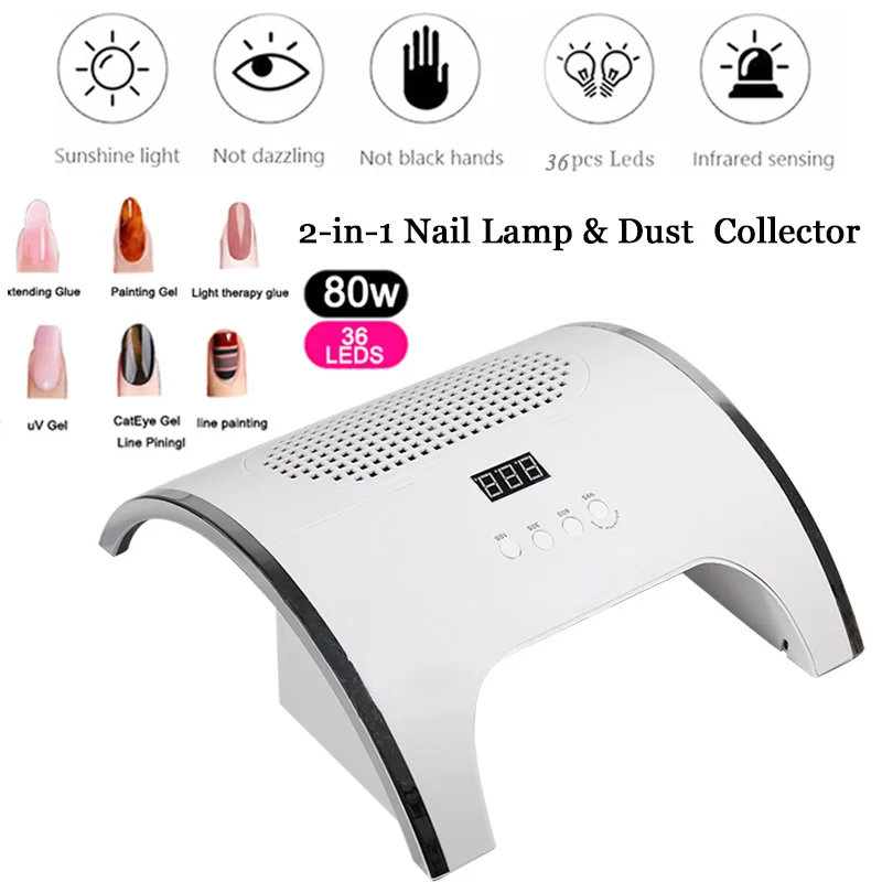 

90/80/36W UV Machine Gel UV Lamp LED Nail Dryers Automatic Sensor LCD Display Time for Gel Cure Polish Nail Art Tool
