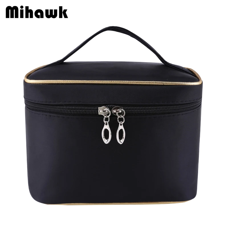 

Mihawk Barrel-Shaped Make Up Bags Beauty Case Cosmetic Gadget Makeup Storage Zipper Pouch Women Toiletry Organizer Supplies Gear