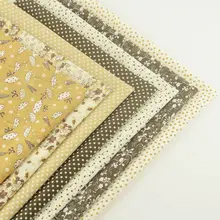 Новые поступления хлопок 7 шт./лот Jelly roll темноте различной Цвет комплект Ткань Цветы Точки в полоску квилтинга текстильной квилтинга