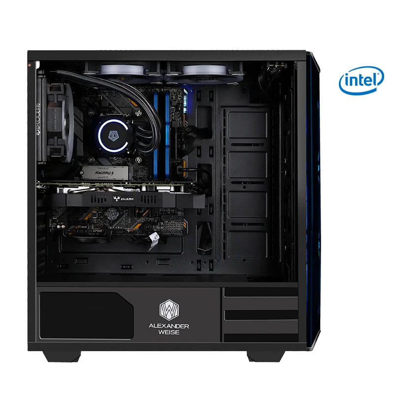 Игровой ПК KOTIN S17 Ryzen 5 2600 3 4 ГГц настольный GTX1050Ti Гб видеокарта WD 240 ГБ SSD 16 ОЗУ Corsair