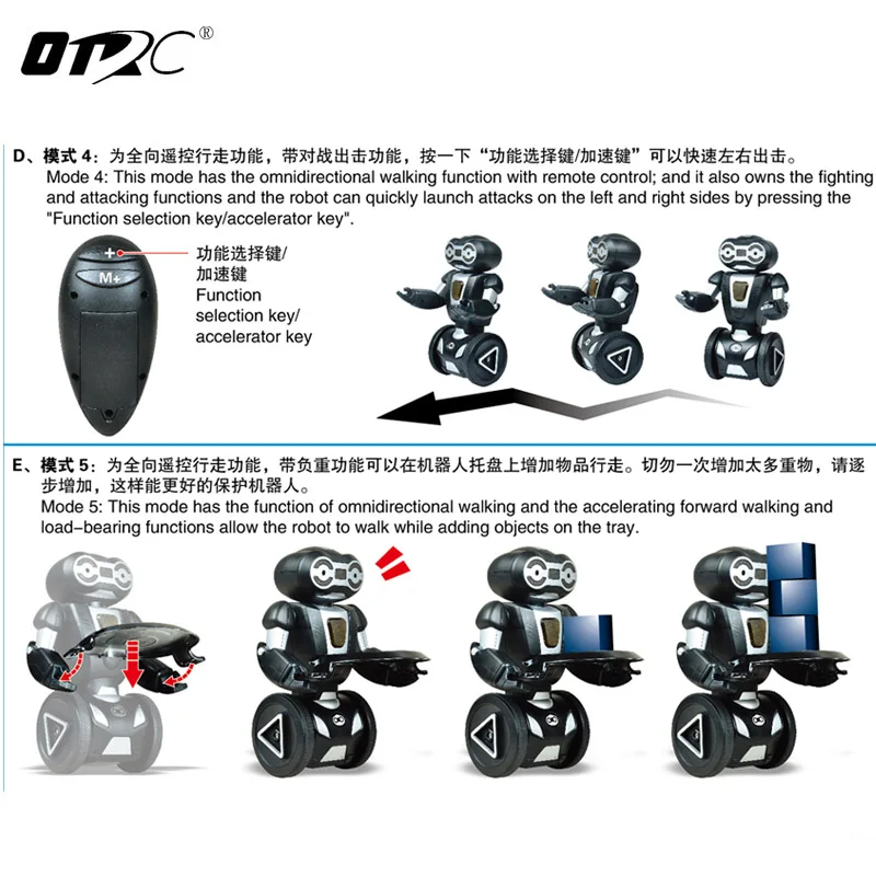 OTRC умный гуманоидный робот с дистанционным управлением самобалансирующийся 5