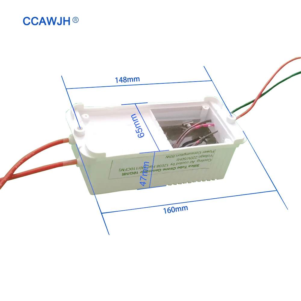 10g 110V 220V генератор озона с силиконовой трубкой с теплоотводными плавниками для стерилизации воды и воздуха
