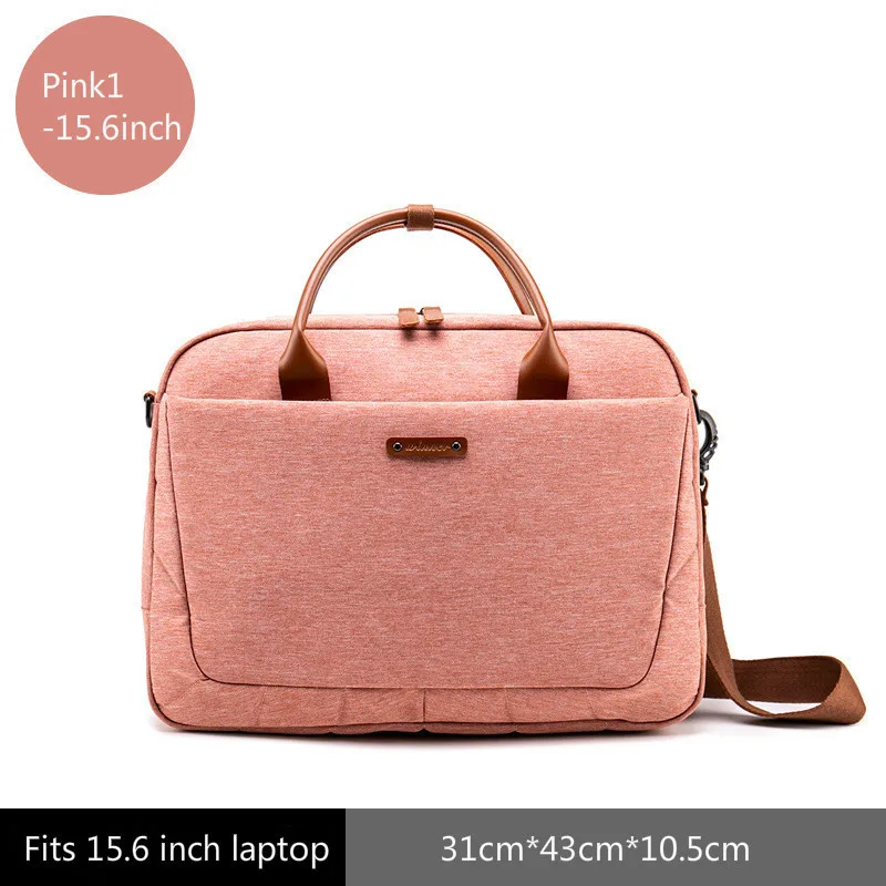 Pink1 15.6inch Oyixinger новые модные портфели женские сумки Офисные сумки для ноутбука для мужчин деловые сумки через плечо дорожные сумки - Цвет: Pink1 15.6inch