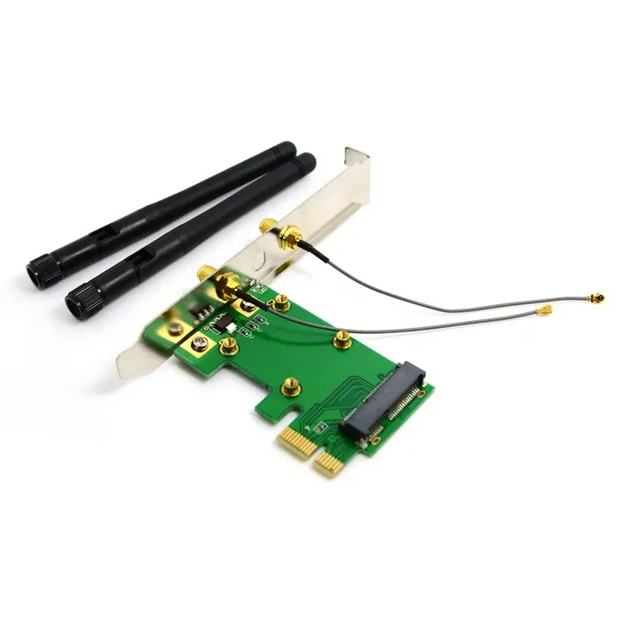 Беспроводной адаптер pci e Mini PCI E pcie express для Express с двумя антеннами сетевым интернет