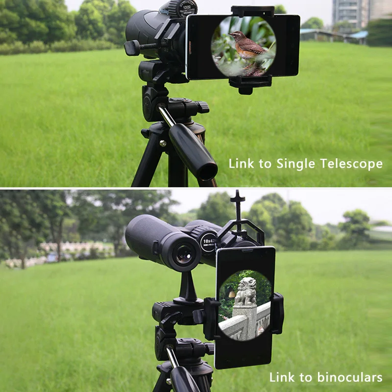 

2019 Universal Optical Monocular Telescope Phone Adapter Mount Holder Bracket For Binoculars Monocular Spotting Scope Microscope