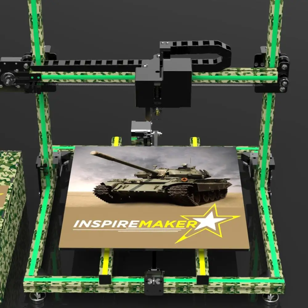 Модный 3D принтер DIY комплект с большим размером 310*310*410 мм принтер 3D печать мощность 360 Вт для горячей кровати