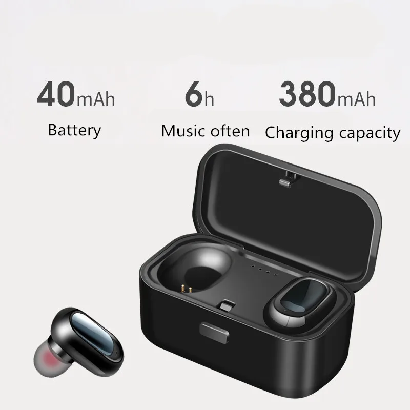 Беспроводная стерео гарнитура с Bluetooth Tws Mini беспроводные наушники глубокими