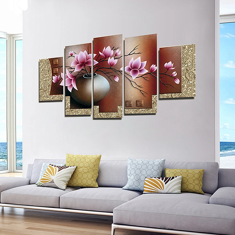 NICEYARD Decorative Painting Cross Stitch Flower Pattern Lotus Cross-Stitch DIY 3D Embroidery kits 11CT 14CT Home Decoration