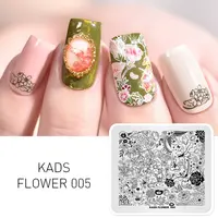 KADS Flower 005 Series  Long Vine Flower Shape Fantastic Flowers Plate Nail Art Image Stamp for Art Decorations 1