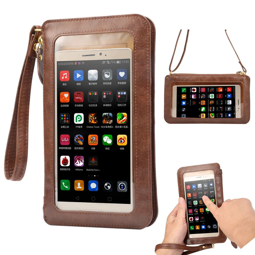 www.bagssaleusa.com : Buy NEW Leather Case Touch Screen + Small Shoulder Crossbody Pouch + Wallet Bag ...