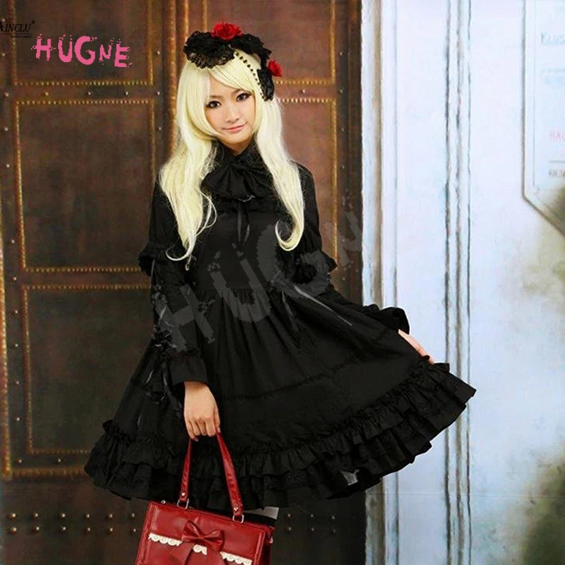 HUGNE-Lolita-Dress-Gothic-Style-Womens-Black-Cotton-Gothic-Long-Sleeves-Court-Lolita-Dress-XS-XXL(5)