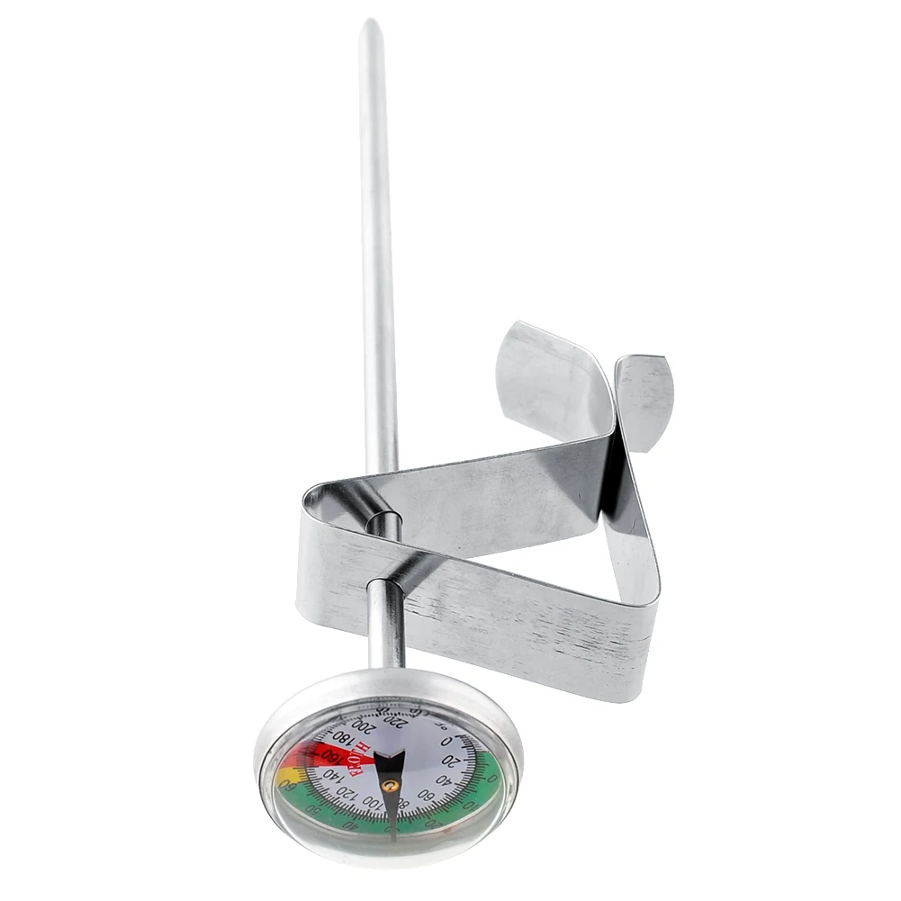 Kitchen Stainless Milk Froth Thermometer Espresso Barista Pro Frothing