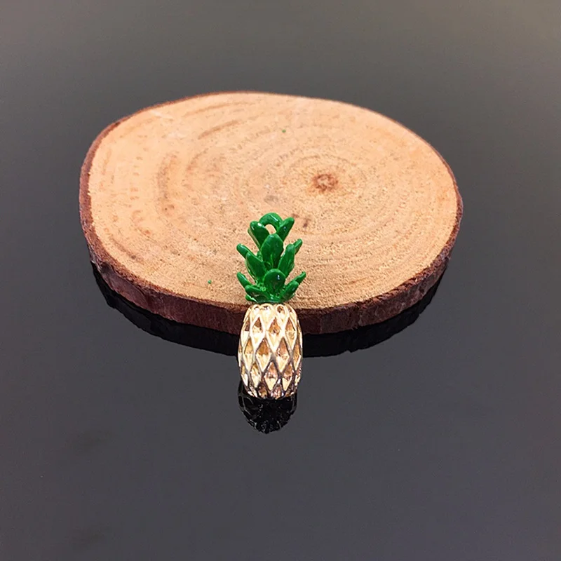 10Pcs Fashion Pineapple ornaments DIY Craft Tool Cute Jewelry Making Accessories